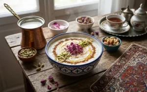 طرز تهیه شیر برنج مجلسی با برنج نیم دانه معطر شمال