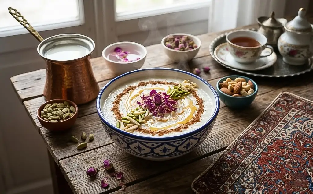 طرز تهیه شیر برنج مجلسی با برنج نیم دانه معطر شمال